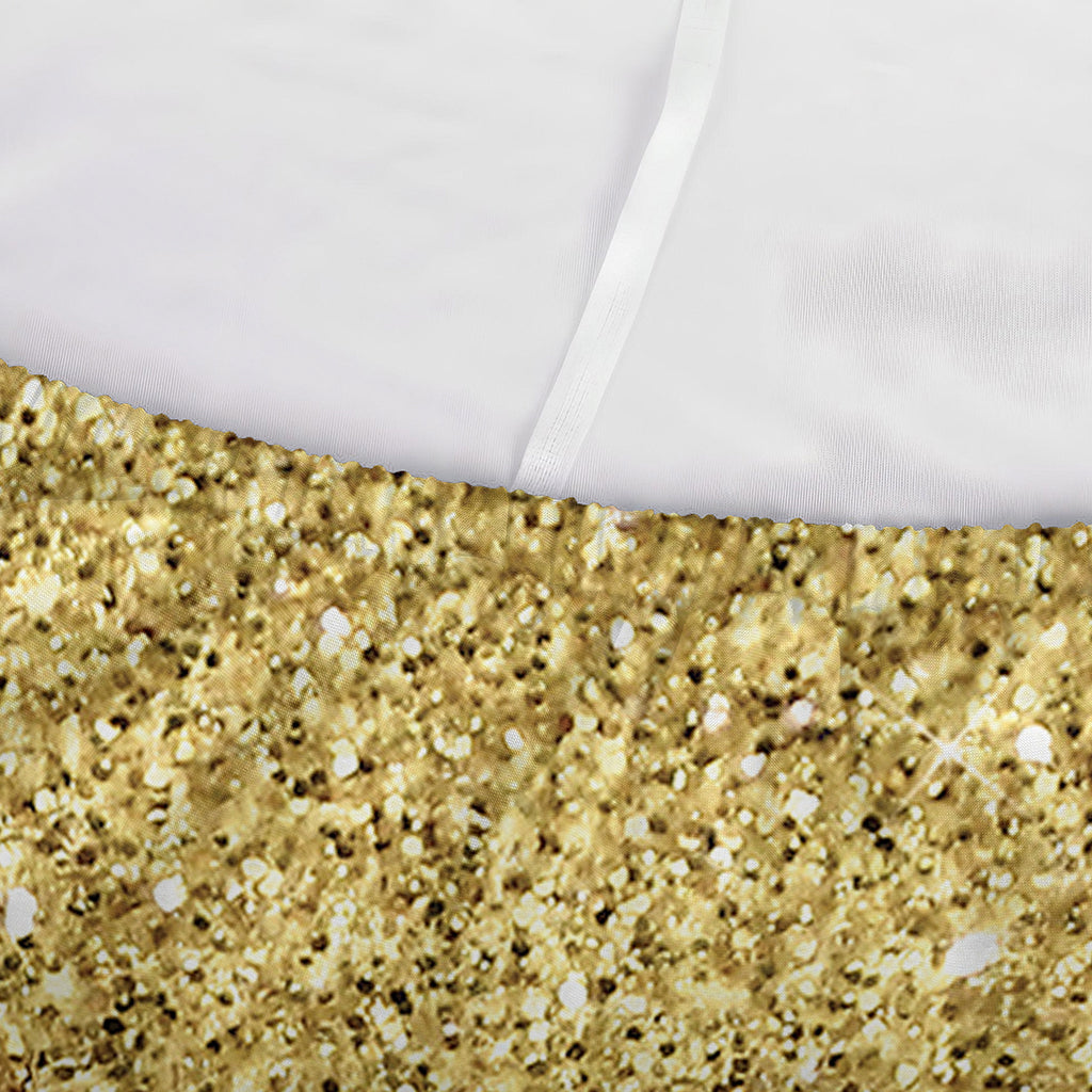 Gold Glitter Artwork Print (NOT Real Glitter) Sofa Cover
