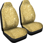 Gold Glitter Artwork Print (NOT Real Glitter) Universal Fit Car Seat Covers