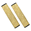 Gold Glitter Texture Print Car Seat Belt Covers
