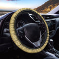 Gold (NOT Real) Glitter Print Car Steering Wheel Cover