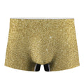 Gold (NOT Real) Glitter Print Men's Boxer Briefs