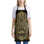 Gold Hamsa Hand Print Apron