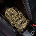 Gold Hamsa Hand Print Car Center Console Cover