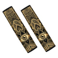 Gold Hamsa Hand Print Car Seat Belt Covers
