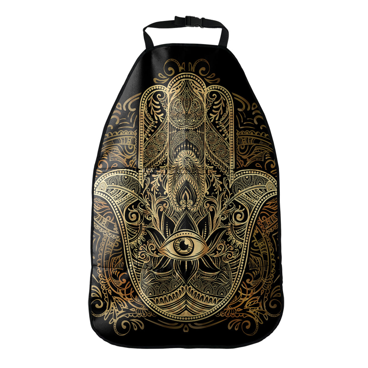 Gold Hamsa Hand Print Car Seat Organizers