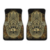 Gold Hamsa Hand Print Front Car Floor Mats