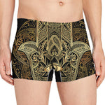 Gold Hamsa Hand Print Men's Boxer Briefs