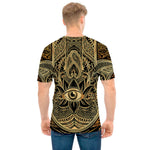Gold Hamsa Hand Print Men's T-Shirt