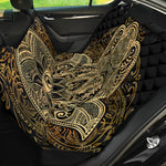 Gold Hamsa Hand Print Pet Car Back Seat Cover