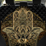 Gold Hamsa Hand Print Pet Car Back Seat Cover