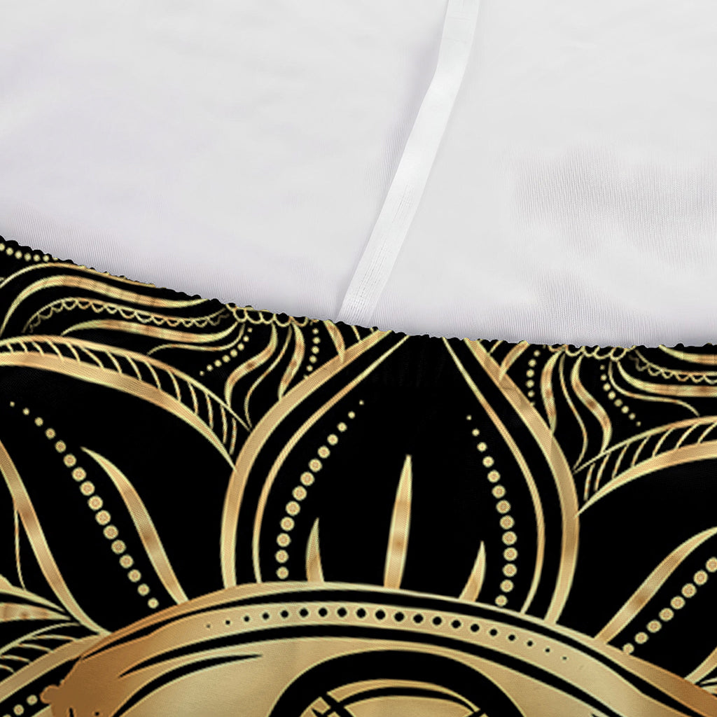Gold Hamsa Hand Print Sofa Cover