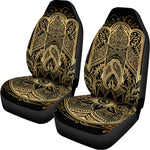 Gold Hamsa Hand Print Universal Fit Car Seat Covers