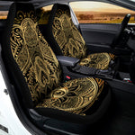 Gold Hamsa Hand Print Universal Fit Car Seat Covers