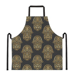 Gold Hamsa Pattern Print Apron