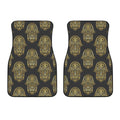 Gold Hamsa Pattern Print Front Car Floor Mats