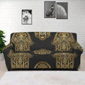 Gold Hamsa Pattern Print Sofa Cover