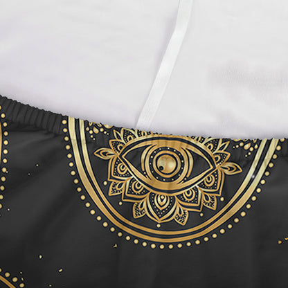 Gold Hamsa Pattern Print Sofa Cover
