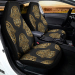 Gold Hamsa Pattern Print Universal Fit Car Seat Covers