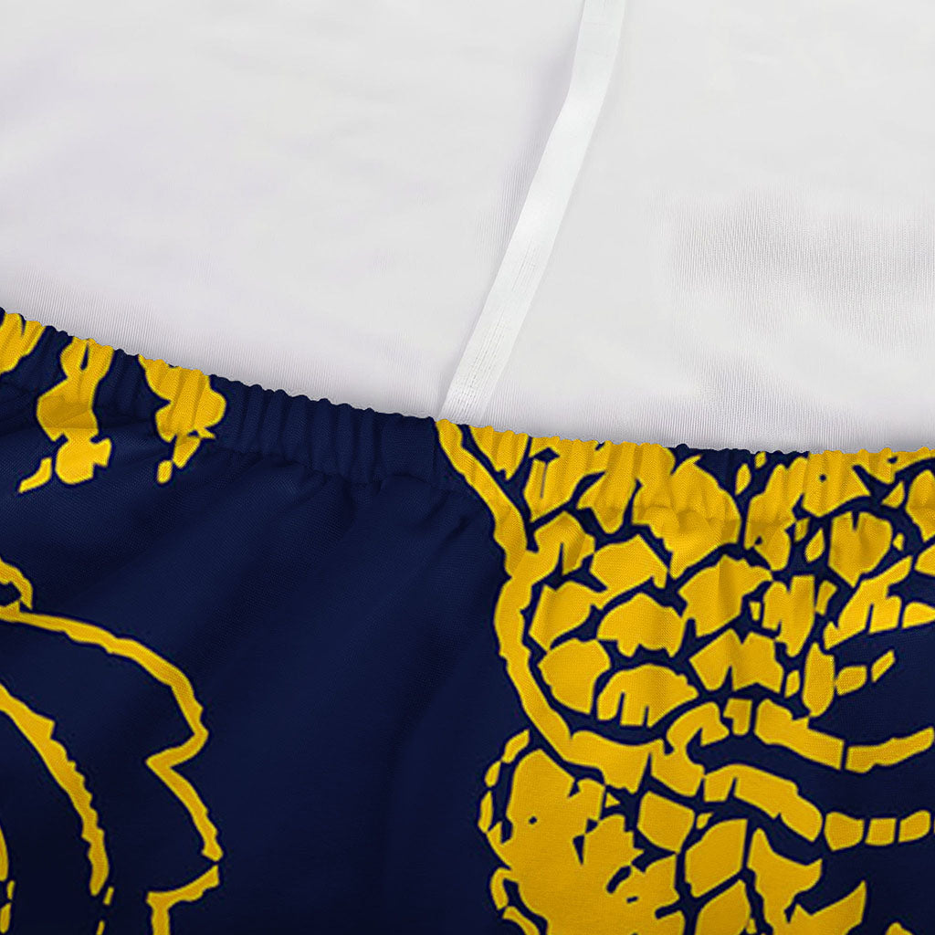 Gold Japanese Dragon Pattern Print Sofa Cover