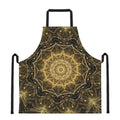 Gold Kaleidoscope Print Apron