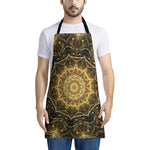 Gold Kaleidoscope Print Apron