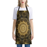 Gold Kaleidoscope Print Apron