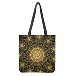 Gold Kaleidoscope Print Tote Bag
