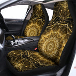 Gold Kaleidoscope Print Universal Fit Car Seat Covers