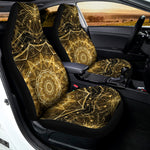 Gold Kaleidoscope Print Universal Fit Car Seat Covers