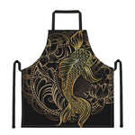 Gold Koi Carp Fish Print Apron