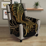 Gold Koi Carp Fish Print Armchair Protector