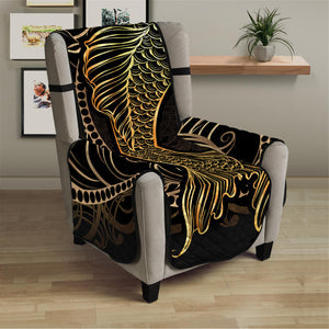 Gold Koi Carp Fish Print Armchair Protector