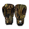 Gold Koi Carp Fish Print Boxing Gloves