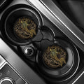 Gold Koi Carp Fish Print Car Coasters
