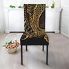 Gold Koi Carp Fish Print Dining Chair Slipcover