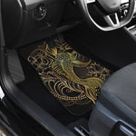 Gold Koi Carp Fish Print Front and Back Car Floor Mats