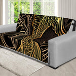 Gold Koi Carp Fish Print Futon Protector