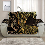 Gold Koi Carp Fish Print Half Sofa Protector