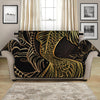 Gold Koi Carp Fish Print Loveseat Protector