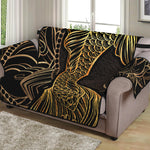 Gold Koi Carp Fish Print Loveseat Protector