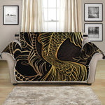 Gold Koi Carp Fish Print Loveseat Protector