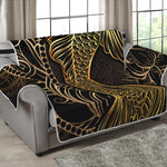 Gold Koi Carp Fish Print Loveseat Protector