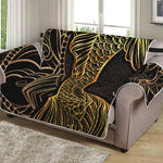 Gold Koi Carp Fish Print Loveseat Protector