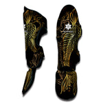 Gold Koi Carp Fish Print Muay Thai Shin Guard