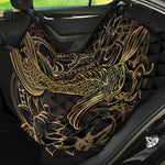 Gold Koi Carp Fish Print Pet Car Back Seat Cover