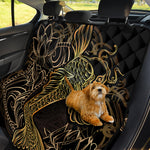 Gold Koi Carp Fish Print Pet Car Back Seat Cover