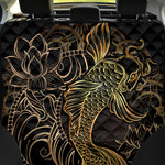 Gold Koi Carp Fish Print Pet Car Back Seat Cover