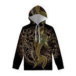 Gold Koi Carp Fish Print Pullover Hoodie