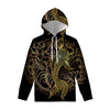 Gold Koi Carp Fish Print Pullover Hoodie