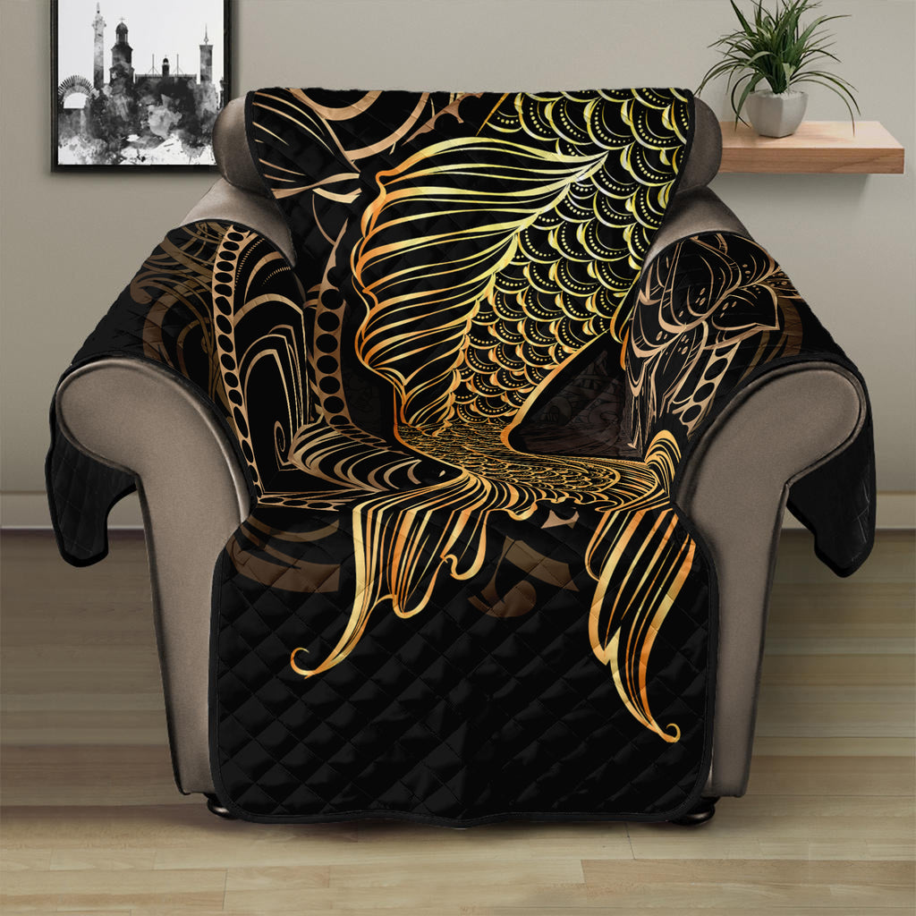 Gold Koi Carp Fish Print Recliner Protector